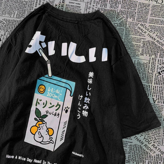 Men's Japanese Cat T-Shirt